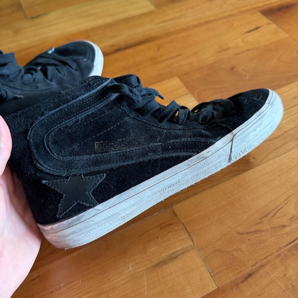 Golden Goose Slide High-Top Sneakers in Black Suede - Picture 4 of 10